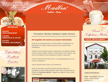 Tablet Screenshot of kaffeehaus-madlen.de